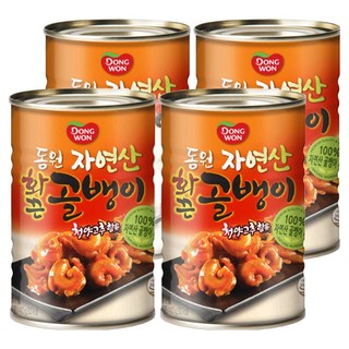 Dongwon 東遠 辣味螺肉罐頭, 400g, 4個