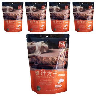 所長茶葉蛋 爆汁方干 蒜味 獨立包裝 非基因改造黃豆 手工滷製, 240g, 5包