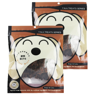 T.N.A. 悠遊 鮮點系列 寵物零食 鮮烘骰子牛 無添加甘油、防腐劑, 100g, 2包