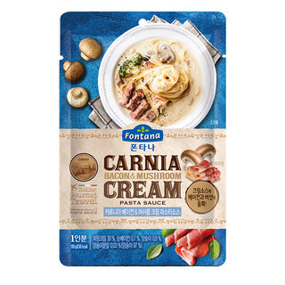 폰타나 카르니아 베이컨 머쉬룸 크림 파스타소스, 130g, 1개