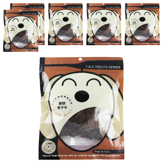 T.N.A. 悠遊 鮮點系列 寵物零食 鮮烘骰子牛 無添加甘油、防腐劑, 100g, 6包