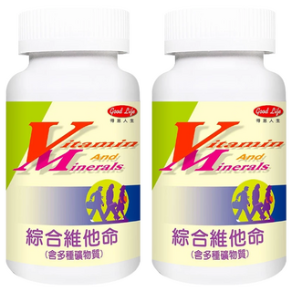 good Life 得意人生 綜合維他命錠, 60顆, 2罐