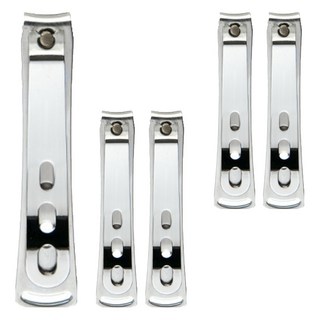 GREEN BELL 綠鐘 台灣公司貨 可消毒全不銹鋼指甲剪 QQ-05, 5個, 單一顏色