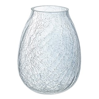 好物良品 家居輕奢冰裂玻璃花瓶 矮款, 透明