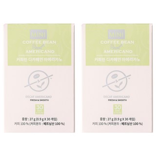 The Coffee Bean 低咖啡因美式原豆咖啡棒, 30入, 2個, 0.9g