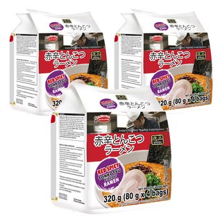 AceCOOK 辛辣豚骨風味麵 320g (80g x 4 bags), 12包