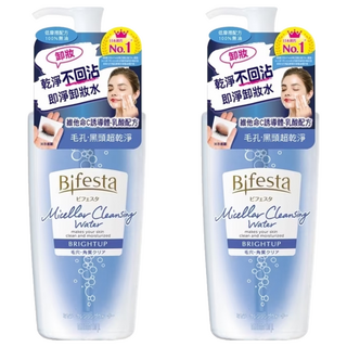 Bifesta 碧菲絲特 抗暗沉即淨卸妝水 溫和去除老廢角質 深層清潔 不含人工香料, 400ml, 2瓶