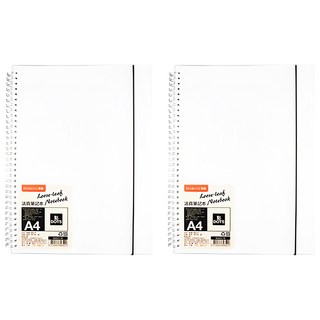 PENROTE 筆樂 點點活頁筆記本 A4,白色,2本