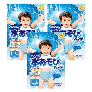 滿意寶寶 Moony玩水褲, L, 3包
