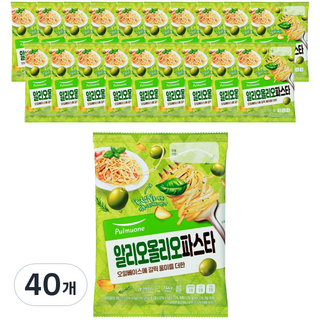 풀무원 알리오 올리오 파스타 1인분, 144g, 40개