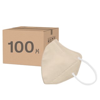 ataraxis 興安 大童立體醫用口罩, 燕麥奶, 50片, 2盒