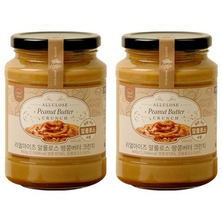 Real Mize 阿洛酮糖顆粒花生醬, 460g, 2個