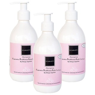 SCARLETT 峇里島 Whitening 01 羅曼莎 亮白保濕身體乳液 300ml, 3瓶