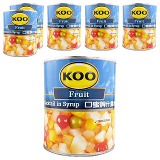 KOO 什錦水果罐頭 825g 南非原產, 6罐