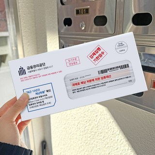 리드홈 세금 체납 고지서 반전 이벤트 용돈봉투, 혼합색상, 1개