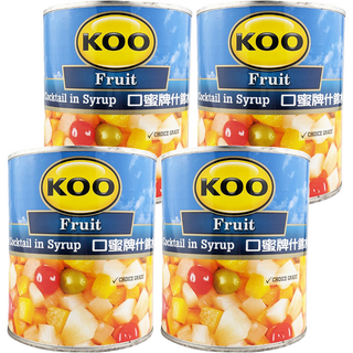 KOO 什錦水果罐頭 825g 南非原產, 4罐