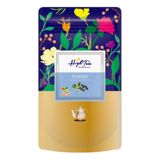High Tea 伂橙 黑豆桂花茶包 Set 嚴選台南黑豆 無咖啡因 SGS檢驗合格, 8g, 12包, 1袋