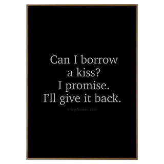 無可救藥的浪漫 掛畫, 40 x 30cm, 金色