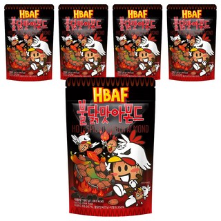 HBAF 杏仁果 火辣雞味, 190g, 5包