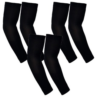 Waverick 冰感戶外防曬袖套 手腕型, 黑色, 3雙