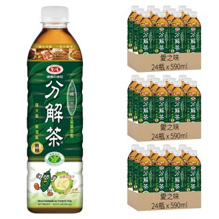 愛之味 健康油切分解茶, 590ml, 72瓶