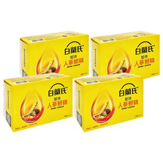白蘭氏 旭沛人蔘蜆精，台灣東岸活水黃金蜆，補充元氣，雙重能量，零脂肪，零膽固醇，無添加防腐劑, 6瓶, 60ml, 4盒
