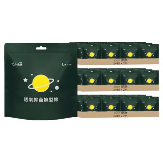 icon 愛康 透氧抑菌褲型棉 L(臀圍85~105cm), 2片, 72包