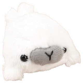 迷你動物造型沙包娃娃, 聚酯纖維棉塑膠, 適用年齡6歲以上, 小海豹, 1個, 3.5cm
