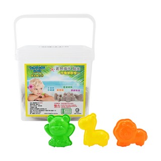 TUMBLING SAND 翻滾動力沙 10件組動物模具 感覺統合鍛鍊小肌肉 不黏手 輕便包裝, 外出組 多色, 1kg, 1組