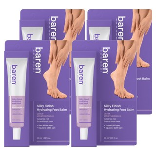 바렌 실키 피니시 하이드레이팅 발크림, 40ml, 4개