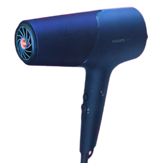PHILIPS 飛利浦 沙龍級護髮負離子吹風機, BHD518/01, 霧藍黑