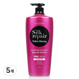 엘라스틴 실크 리페어 퍼펙트 샤이닝 골드 실크 샴푸, 1.2L, 5개