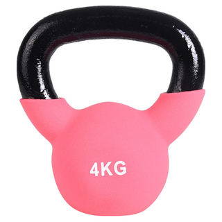 AD-ROCKET KettleBell 頂級鑄鐵 軟壺鈴, 玫紅色, 4kg, 1個