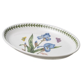 Portmeirion Botanic Garden 橢圓盤 27cm, 1個, 白色 款式隨機
