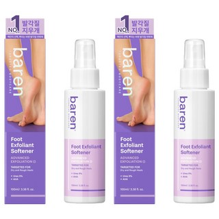 Baren Bal 角蛋白橡皮擦足部柔軟劑 100ml, 2瓶