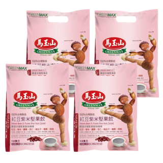 馬玉山 紅豆紫米堅果飲, 360g, 4袋