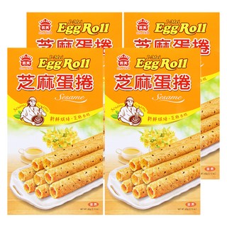 義美 芝麻蛋卷, 60g, 4盒