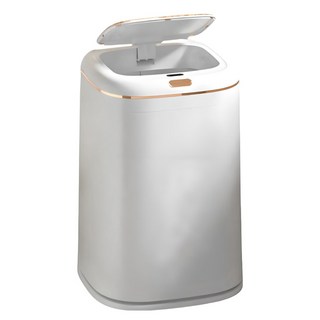 HOUDER 大容量 智能垃圾桶 附內桶 + 2米充電線 + 鋰電池, 白色, 1層