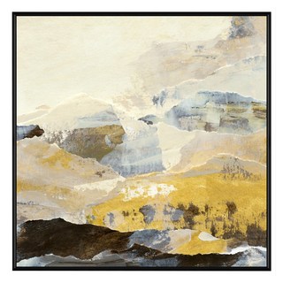 Boluo 菠蘿選畫所 抽象畫 堆疊的山 APAD4432B, 黑色