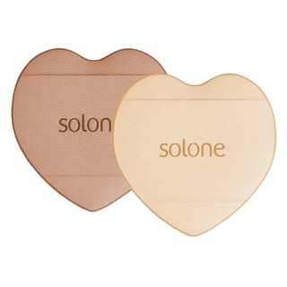 Solone 台灣公司貨 心動慕斯氣墊手指撲, 膚色, 2個