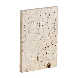 快豹 Travertine 天然原石托盤 Set 2, 10 x 15cm, 淺米色洞石