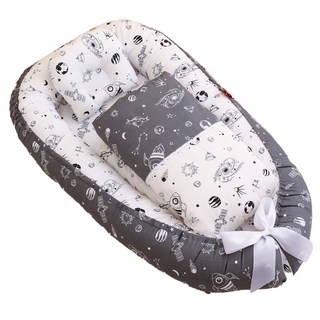 便攜式可折疊純棉多功能床中床 附被子 童趣插畫, T3 星際旅行