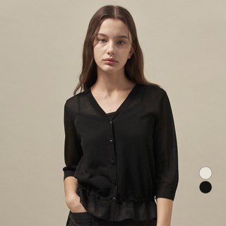 Olivia Lauren 女款七分袖針織開襟衫 VOBBC5M4321