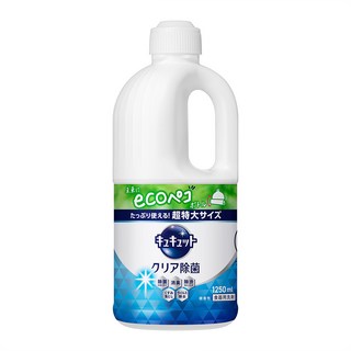 Kao 花王 Cucute 珂珂透 洗碗精 除菌 少量使用輕鬆去除油漬 清新香氣溫和不刺激 中性配方呵護雙手, 1.25L, 1瓶