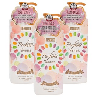 水平衡 香水沐浴乳 複合式多層次長效香氛 三重柔膚機制, 900g, 3瓶