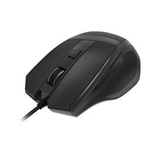 DIKE Strive DPI 可調有線滑鼠 四段可調800/1200/1600/2400 DPI V型流線設計, DM231, 黑色