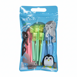 優美 幼兒超軟牙刷 C-6, 粉色 + 綠色 + 黃色 + 藍色, 24支, 1袋