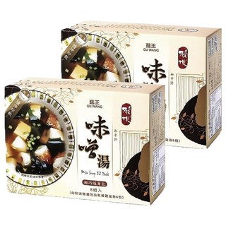 菇王 味噌高湯隨身包 傳統釀造 口感濃郁溫和 加熱水即可食用 快速方便, 144g, 2盒