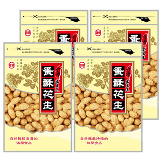 台灣土豆王 蛋酥花生 特選台灣花生 大顆飽滿, 110g, 4包
