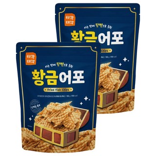 Tigak Taegak 黃金魚脯脆片, 2包, 150g